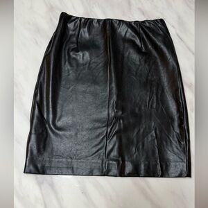 Black Leather Skirt - Aritzia